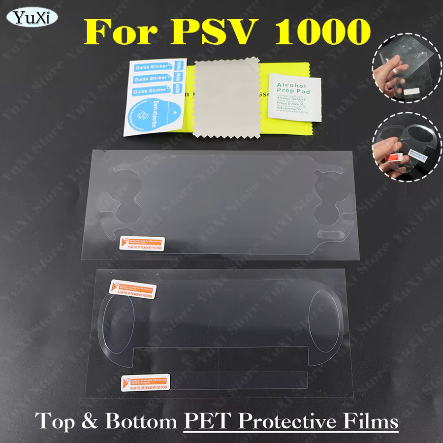 YuXi Transparente Kristall-Schutzhülle für PS Vita 1000 mit PET-Schutzfolien für obere und untere Gehäuseabdeckung - Bild 3