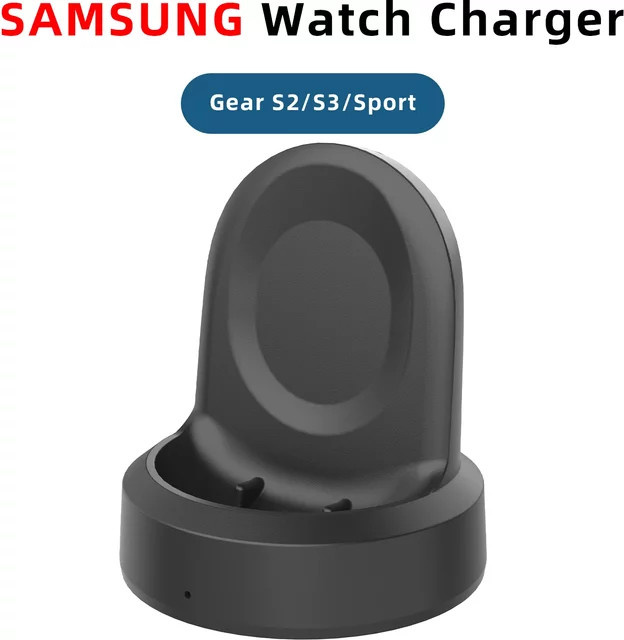 Samsung Galaxy Watch Ladegerät Ersatz-Ladekabel für SM-R800 SM-R810 SM-R815 in Schwarz von Indekos - Bild 1
