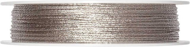 Halbach Kordel aus Acetat in Silber, 1 mm Durchmesser, 30 m Länge - Bild 1
