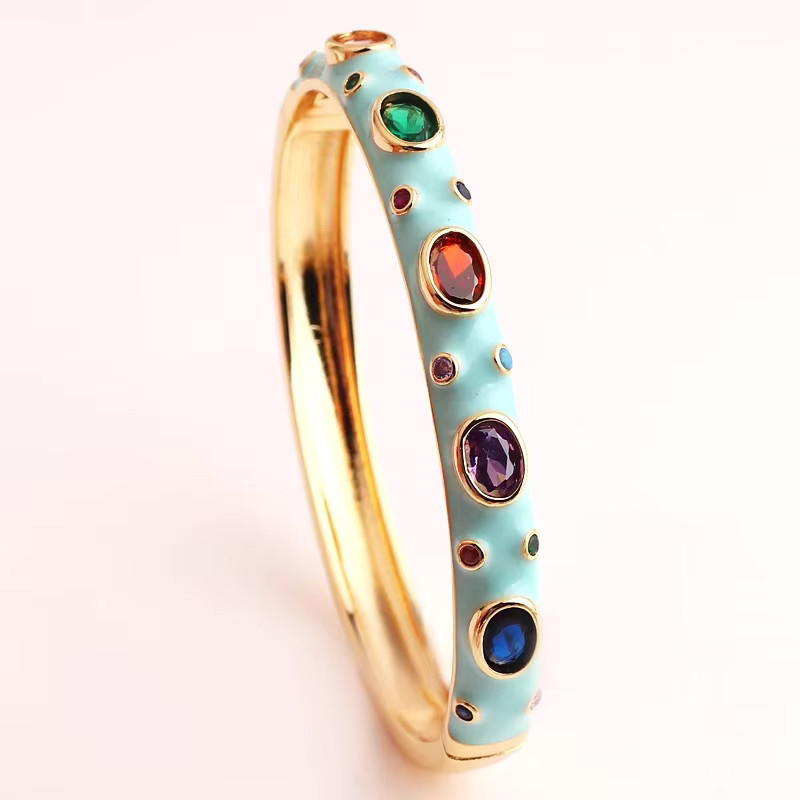 YUYAN Armband, 18k Gold überzogen, Zirkonia, Bunt, Damen - Bild 1