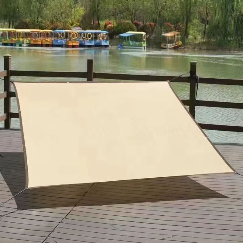 GFDYML Sonnensegel Beige Rechteckige Überdachung mit UV-Schutz für Garten, Terrasse und Pergola - Bild 2