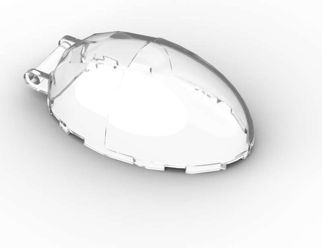 Yiran toy Windschutzscheiben-Blasenhaube mit Stangenhandgriff Bausteine Transparente Fenster 1-teiliges Set - Bild 1