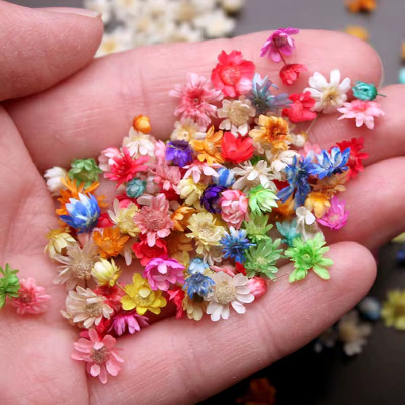 Bunte getrocknete Blumen aus Kunstharz für DIY-Schmuck und Epoxidkunst, 1 Box - Bild 2