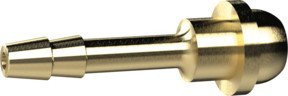 Riegler Schlauchtülle Kugelnippel für Schlauch LW 13 aus Messing in Gold MS2361213 - Bild 1