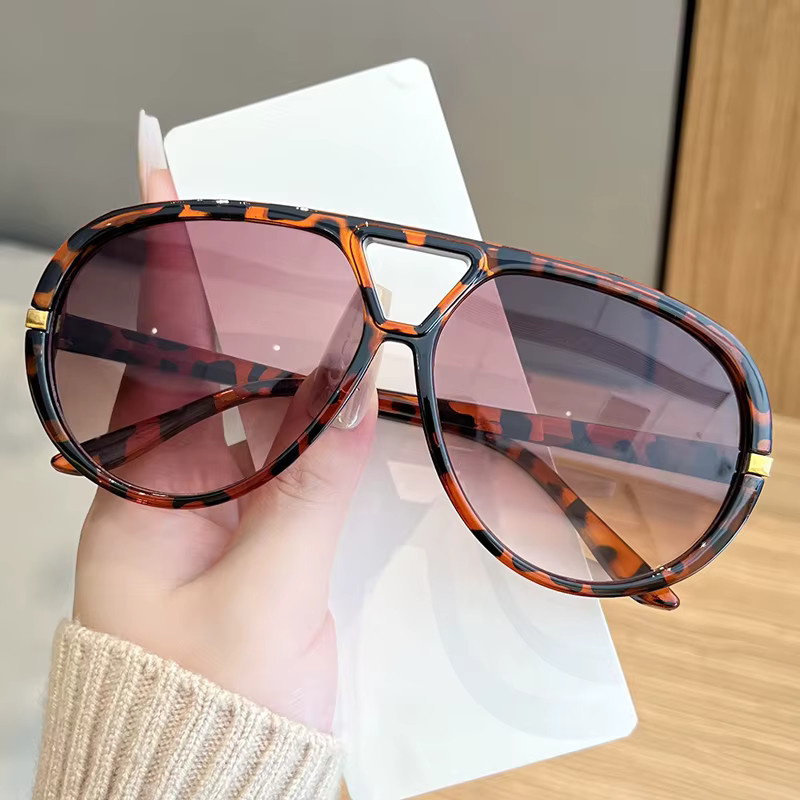 Ah-Mee Sonnenbrille, Oval, Vollrand, Kunststoff, Multicolor, Damen - Bild 1