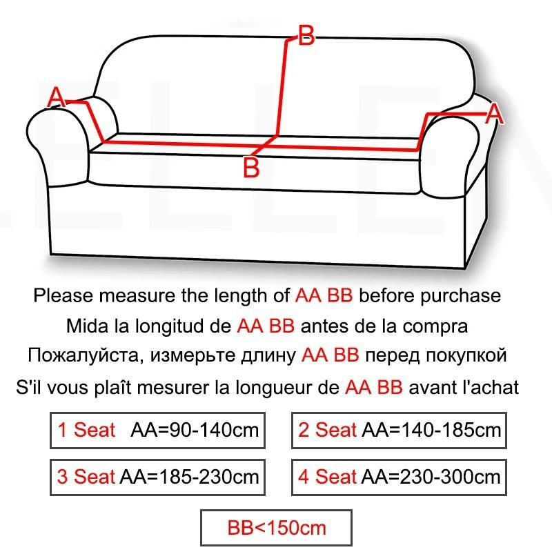 BC-Warm Home Elastischer Sofabezug aus Samt in Rot für 2 Sitze, Breite: 145-185 cm - Bild 4
