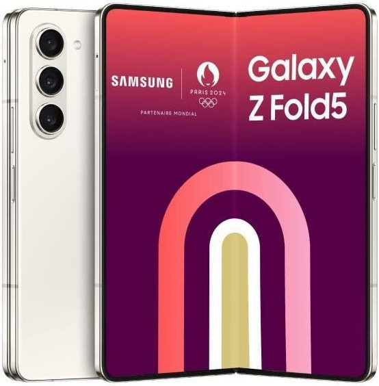 Samsung Galaxy Z Fold5 5G Refurbished Smartphone 256GB Creme - Bild 1