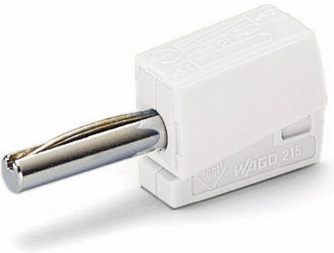 WAGO Bananenstecker gerade in Weiß mit 4mm Stift-Durchmesser - Bild 1