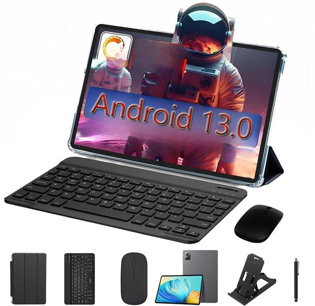 Google Pad 10,1 Zoll Android Tablet mit 8GB RAM und 256GB ROM, Blau, 5G LTE, inklusive Tastaturhülle - Bild 1