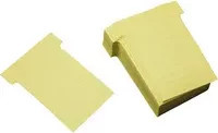 Ultradex T-Karte gelb liniert B: 6,0 cm, H: 8,5 cm - Bild 1