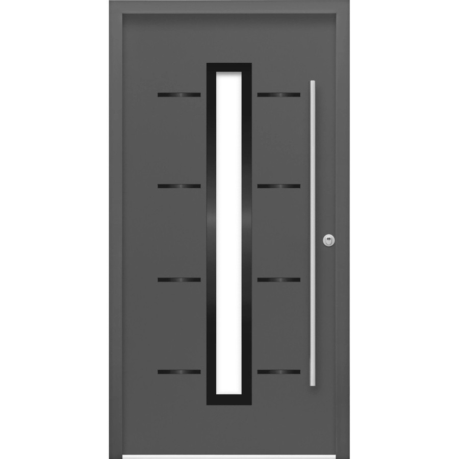 Splendoor Sicherheits-Haustür ThermoSpace Prime Milano RC2 Komfort in Anthrazit mit Glaseinsatz, B: 100 cm, H: 210 cm, DIN Rechtsausführung - Bild 2