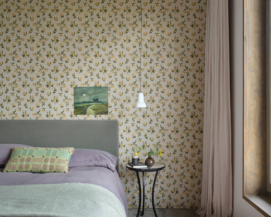 Farrow & Ball Tapete Botanical Floral im Country House Stil in Beige - Bild 1