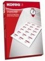 Kores Universal-Etiketten Gelb, A4, ohne Rand, für Inkjet-, Laserdrucker und Kopierer, B: 210,0 cm, T: 14,8 cm - Bild 1