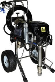 MONSTER LuckySpray 4.7 HD Airlessanlage in Schwarz mit Zubehör für Lack, Wandfarbe und Glasur - Bild 1