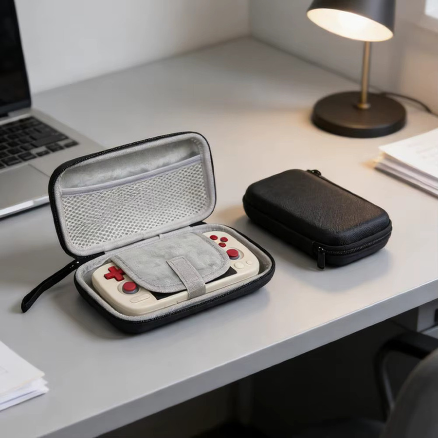 Stoßfeste Hartschalen-Aufbewahrungstasche aus PC für Ayaneo Pocket Air Mini Spielkonsole in Schwarz - Bild 3