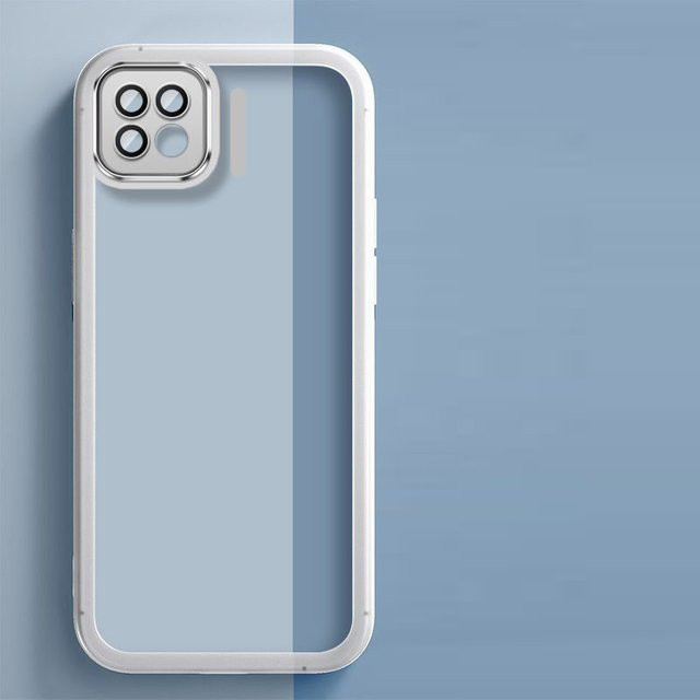 Stoßfeste Silikon Schutzhülle für OPPO F17 Pro, Reno4 Lite, Reno4 F, A73 und A93 in Transparent - Bild 1