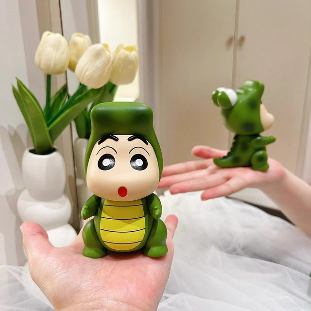Bandai Crayon Shin-Chan Figur, Einzelfigur, Kunststoff, Grün - Bild 1