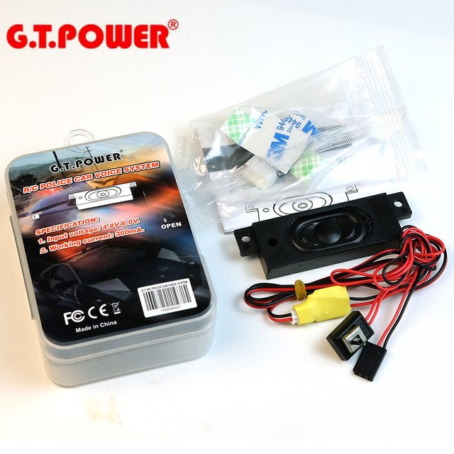 G.T. Power Polizeiauto, RC Modell, Zubehör, mit Sprach-Soundsirene - Bild 1