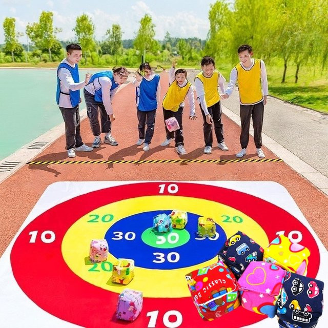 soulbao Sandbag-Wurfzielmatte, Outdoor-Spielzeug, bunt/mehrfarbig - Bild 1