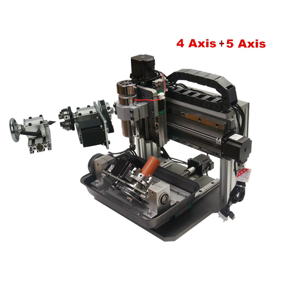 LYBGACNC DIY CNC Router All-in-One Fräsmaschine für Holz, Aluminium und Kupfer, 3/4/5 Achsen Gravur und Schneiden mit quadratischen Schienen, B/T/H: 30,0 x 20,0 x 10,0 cm - Bild 2