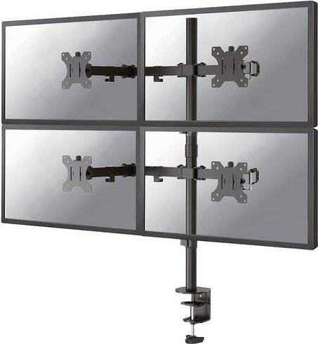 Neomounts FPMA-D550D4BLACK 4fach Monitor-Tischhalterung für 13 bis 32 Zoll in Schwarz - Bild 1