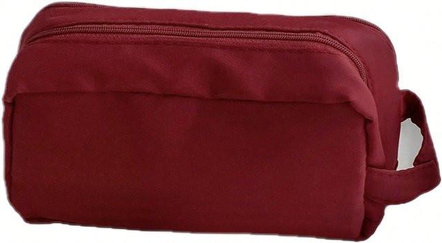 XYNN Federtasche im japanischen Stil mit großer Kapazität, multifunktionales Etui aus Polyester und Nylon, Farben: Burgundy Red und Braun - Bild 1