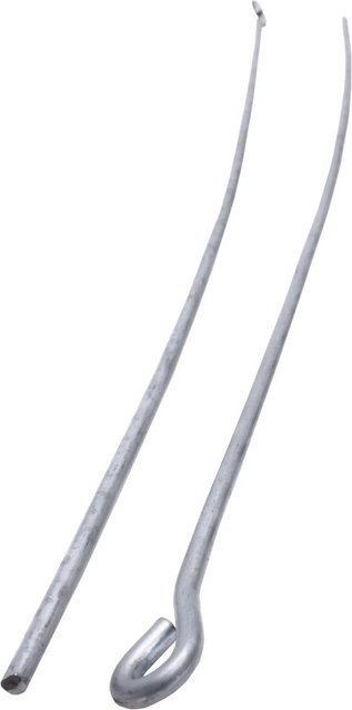 Protektor Abhängedraht mit Ø6mm Öse, Länge: 750mm, Stahl, Silber - Bild 1