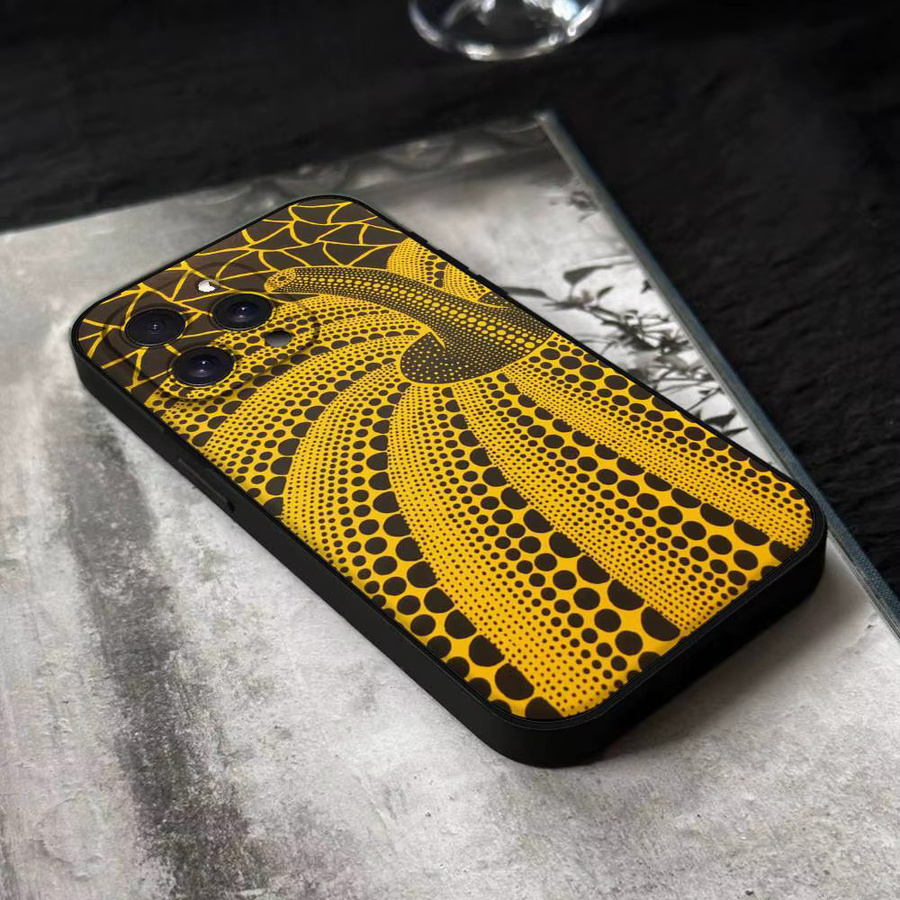 Handyhülle Kürbis Y-Yayoi K-Kusama Design für Apple iPhone 17 16 15 14 13 12 11 Pro Max Plus Mini aus weichem TPU - Bild 4