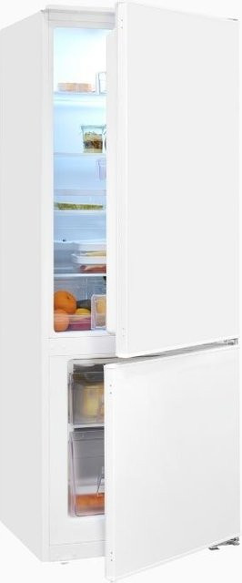 Exquisit EKGC225-40-E-080E Einbau Kühl-Gefrierkombination in Weiß mit Super-Freezing und LED-Innenbeleuchtung, B/T/H: 54 x 54,5 x 193 cm - Bild 1