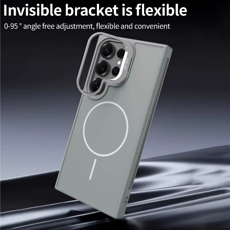 Luxus Magnetische Schutzhülle für Samsung Galaxy S25 und S24 FE Ultra mit Kühlfunktion und kabellosem Laden in Lila - Bild 3