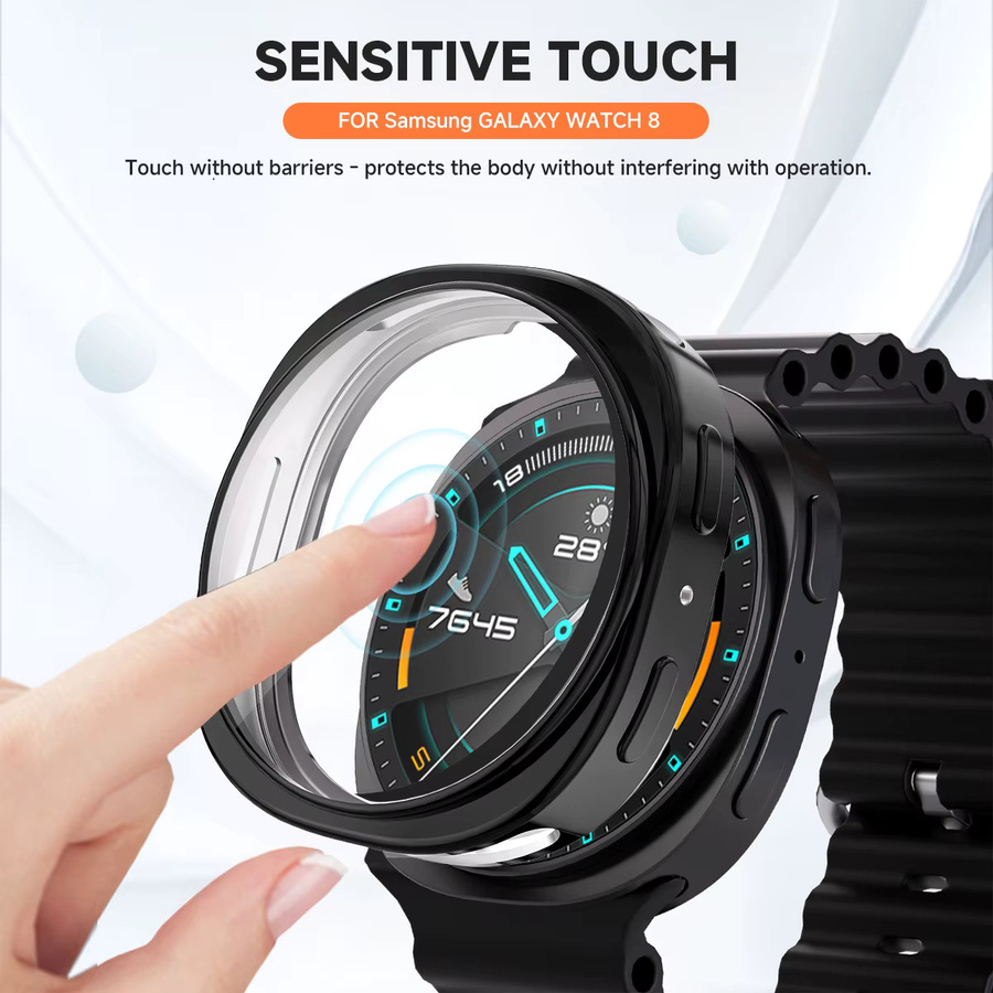 CAOWTAN Schutzhülle für Samsung Galaxy Watch 8, TPU Abdeckung mit Bildschirm Schutz, Unisex - Bild 4