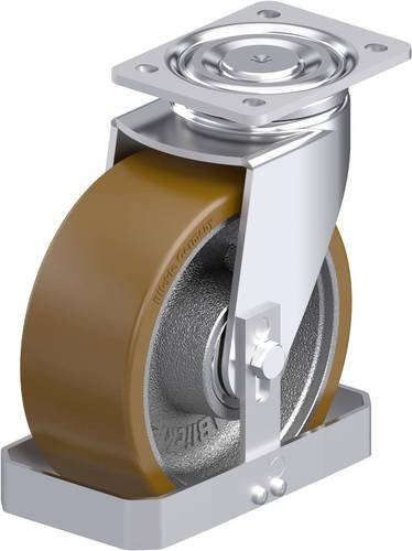 Blickle Stahlblech-Lenkrolle 202K-FS aus Stahl mit Rad-Durchmesser 200 mm und einer Tragfähigkeit von 800 kg - Bild 1