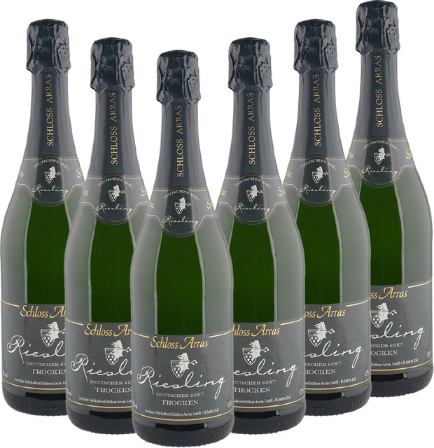 Schloss Arras Riesling Sekt trocken 6 x 0,75 l - Bild 1