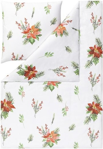 Estella Bettwäsche aus Kuschelflanell Christmas Star in Mehrfarbig - Bild 1