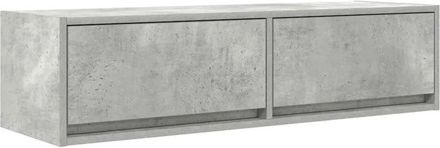 vidaXL TV-Schrank modern in Betongrau aus Holzwerkstoff, B/T/H: 100 x 31 x 25,5 cm - Bild 1