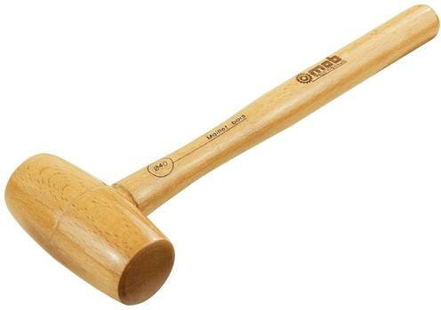 Peddinghaus Holzhammer Club in Braun mit 200 g Gewicht und 60 mm Durchmesser - Bild 1
