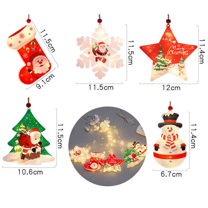 DIY LED Vorhang-Weihnachtsbeleuchtung mit 8 Modi, USB-betrieben, Warmweiß und Multicolour, festliche Dekoration im Vintage-Stil - Bild 4