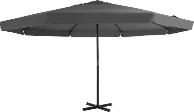 vidaXL Sonnenschirm mit Aluminium-Mast in Anthrazit mit 500 cm Durchmesser - Bild 1