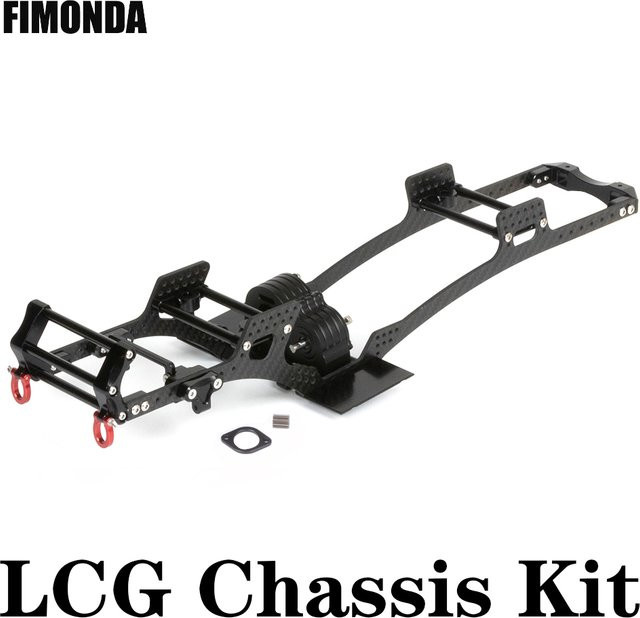 Fimonda Carbon Fiber LCG Chassis Kit Rahmen Schienen V2 1/10 - Bild 1