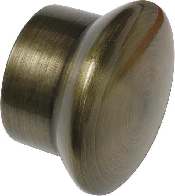 Gardinia Endstück Europa für Ø 19 mm aus Messing in Gold/Antik - Bild 1