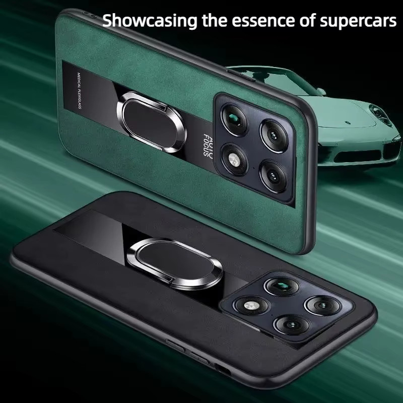 Luxuriöse Handyhülle aus Schafsleder für Motorola Moto Edge 70 Ultra, Fusion+, 60, 50 Neo, Ultra, G67, 57 Power, G66J/Y in Grau oder Grün - Bild 1