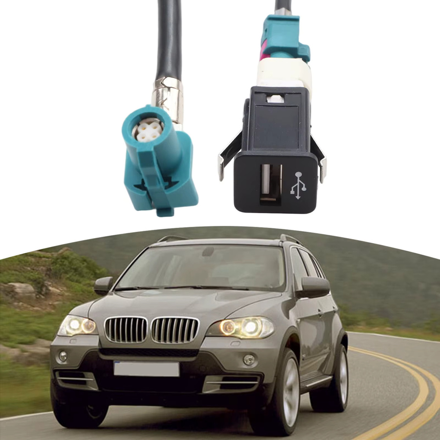 USB-Schnittstellenkabel für BMW EVO und NBT mit 4-Pin-Verbindung und USB-C, Schwarz, Länge: 100 cm - Bild 4