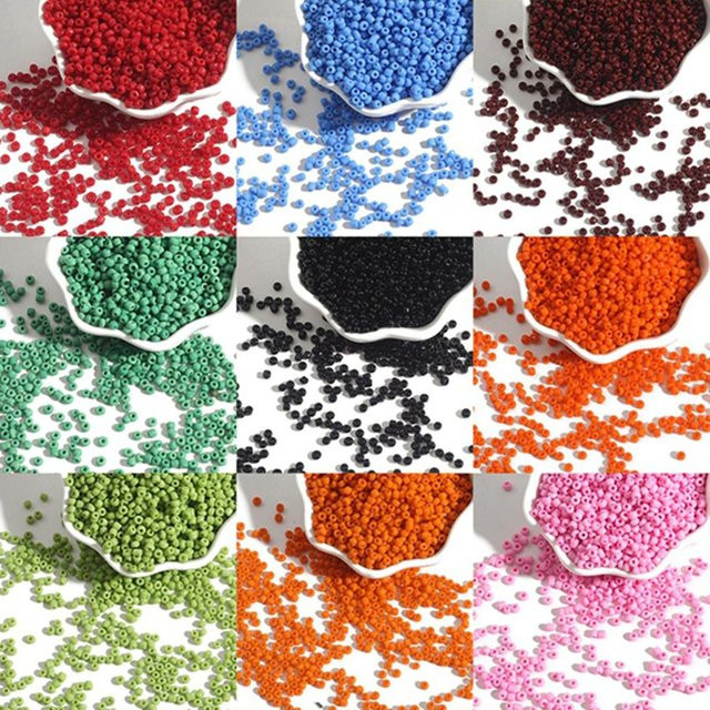 mfySpace Regenbogen DIY Mehrfarbige Kugelperlen zum Basteln, 1.000 Stück, bunt - Bild 1