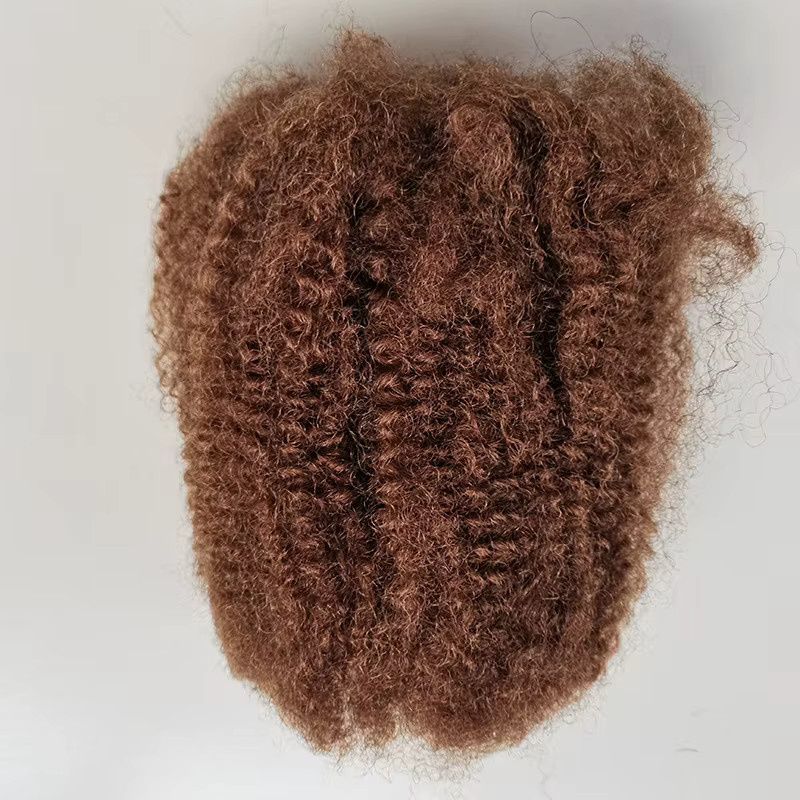 Arilah Echthaarverlängerungen, brasilianisches Remy Bulk, braun 4C Afro Kinky, 30g/50g - Bild 5