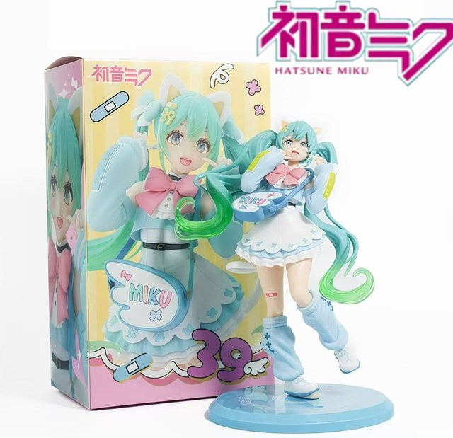 Bandai Hatsune Miku Katzenohren-Figur Fancy Ver., Sammlermodell, Bunt / Mehrfarbig - Bild 1