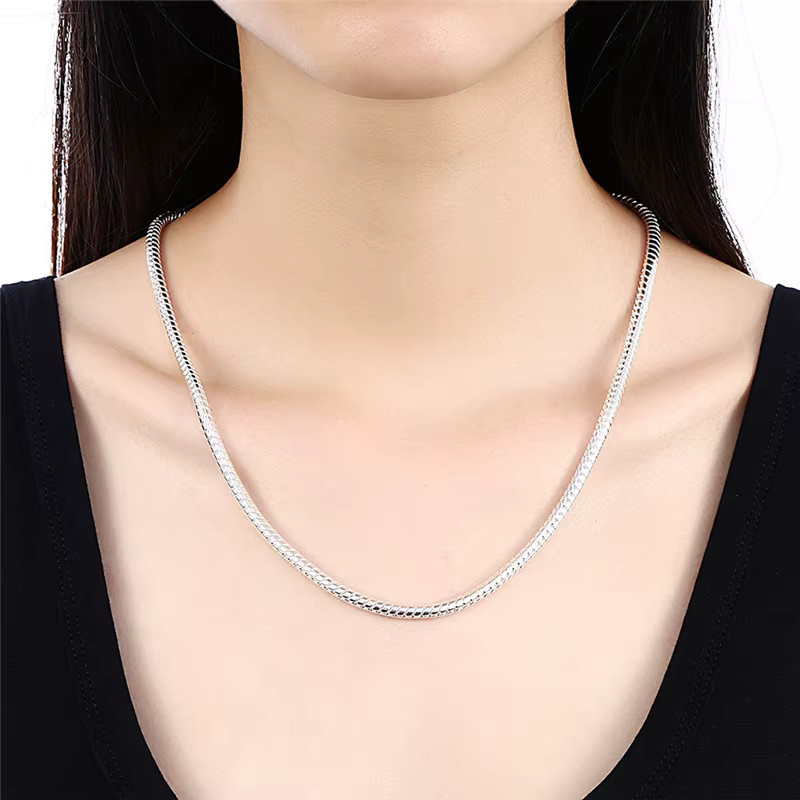 DOTEFFIL Schlangenkette 925 Silber, Unisex - Bild 3