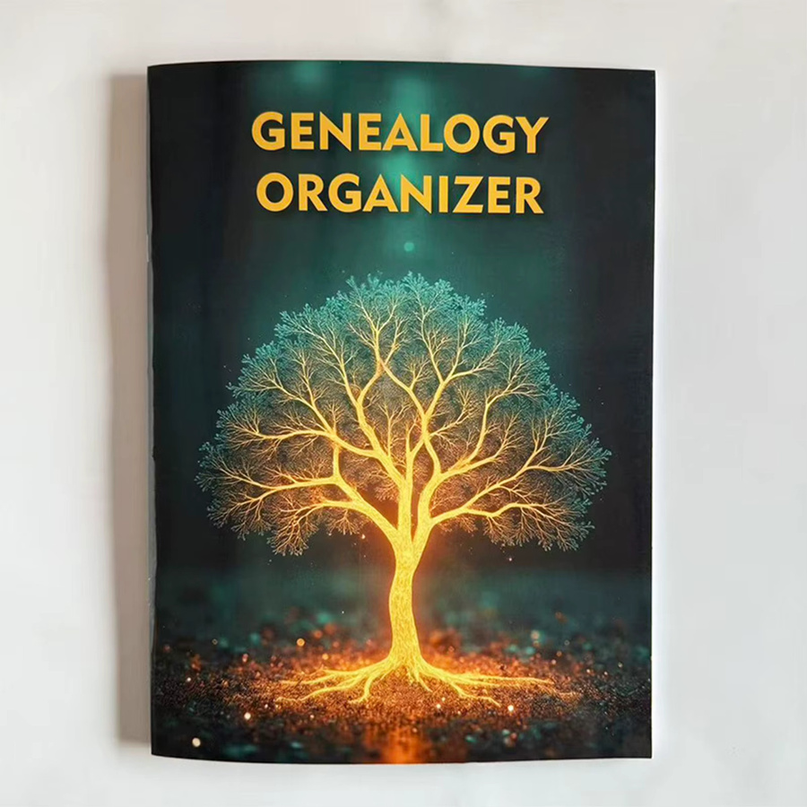 Genealogie Organizer Stammbaumbuch in A4 mit strukturiertem Layout für dein Multi-Generation-Tracking in Multicolor - Bild 2