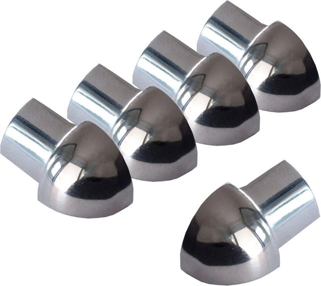 Dalsys Außeneck Fliesenschiene Viertelkreis aus Edelstahl poliert in Silber, Breite: 5 mm, Höhe: 8 mm - Bild 1