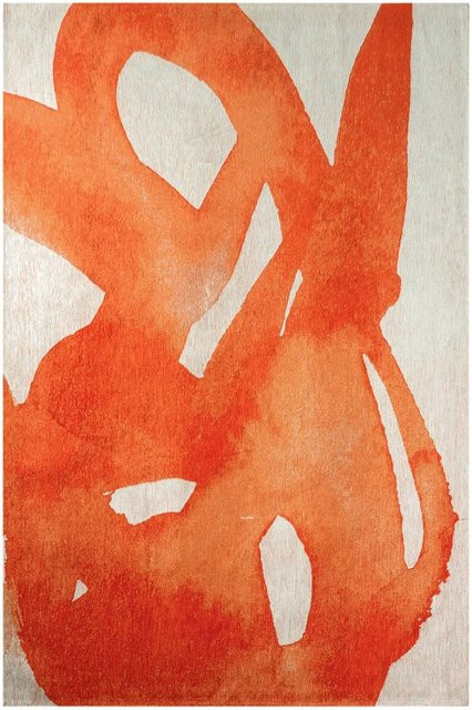 Lola&Moi Teppich Orangeade Gold mit geschwungenen fließenden Linien für Wohnzimmer und Büros B: 240 cm, T: 340 cm - Bild 1