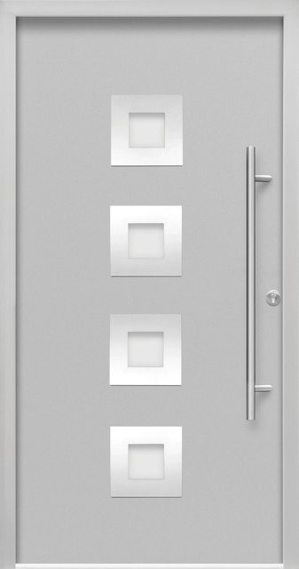 Splendoor Haustür Thermospace Wien Prime in Grau mit Glaseinsatz, Anschlag Rechts, B: 100 cm, H: 210 cm - Bild 1